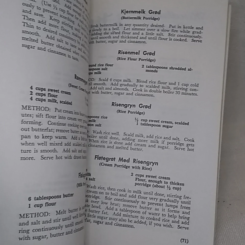FINAL MARKDOWN Scandinavian Recipes (24th Printing 1970)